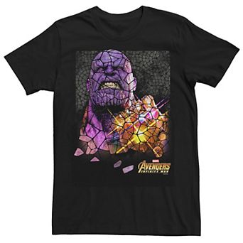 Men's Marvel Infinity War Thanos Stained Glass Graphic Tee