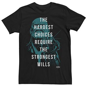 Men's Marvel Infinity War Thanos Strongest Wills Graphic Tee