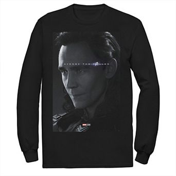 Men's Marvel Avengers Endgame Loki Avenge The Fallen Poster Long Sleeve Graphic Tee