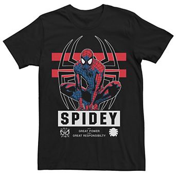 Men's Marvel Spider-Man Friendly Neighborhood Watch Power Graphic Tee