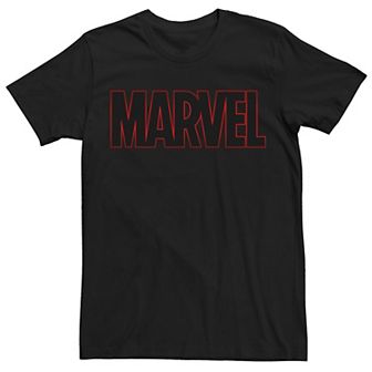 Men's Marvel Classic Outline Logo Graphic Tee
