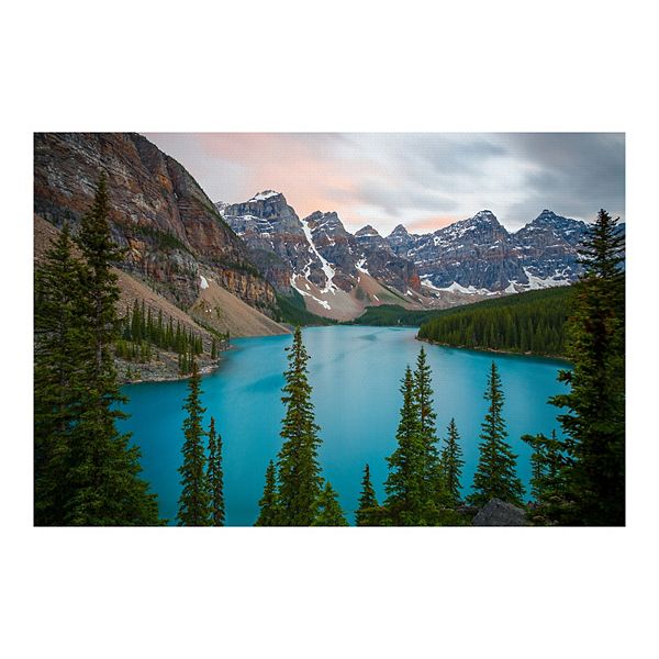 Fine Art Canvas 'Mountain Lake' Canvas Wall Art