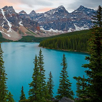 Fine Art Canvas 'Mountain Lake' Canvas Wall Art