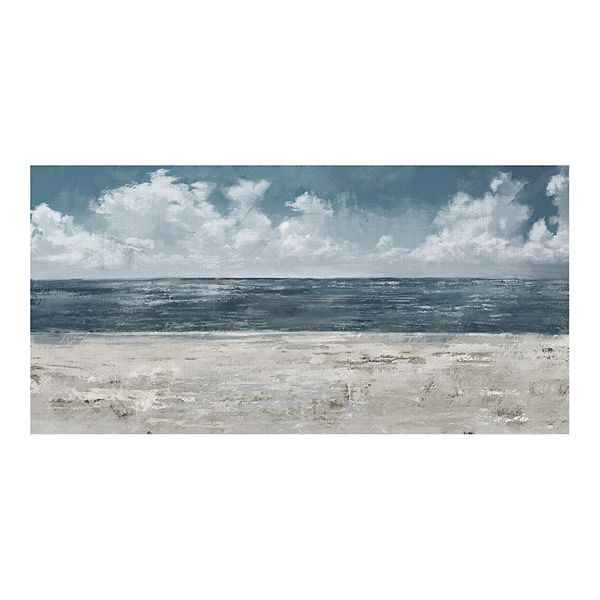 Fine Art Canvas 'Beach Layers Light' Canvas Wall Art