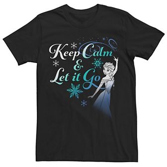 Disney's Frozen Elsa Keep Calm & Let It Go Men's Tee