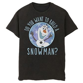 Disney's Frozen Olaf Do You Want To Build A Snowman Men's Tee