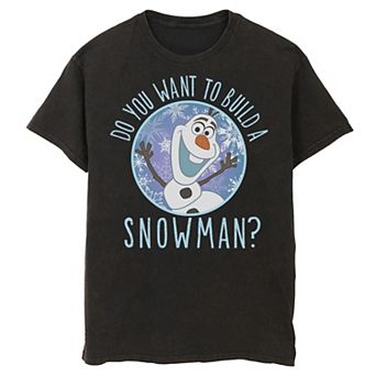 Disney's Frozen Olaf Do You Want To Build A Snowman Men's Tee