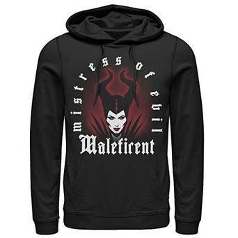 Disney's Maleficent Red Glow Portrait Logo Men's Hoodie