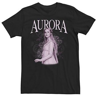 Disney's Maleficent Aurora Pink Hue Portrait Men's Tee
