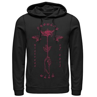 Disney's Maleficent Growing Wild Rose Outline Men's Hoodie