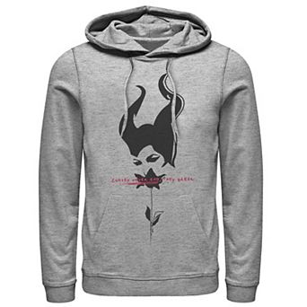 Disney's Maleficent Rose And Horn Stamp Men's Hoodie