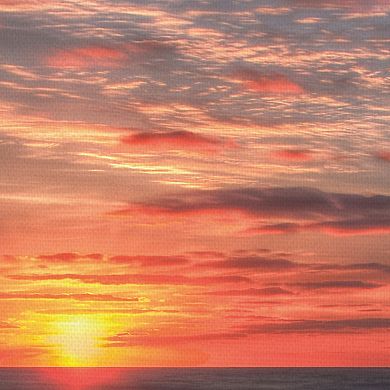 Fine Art Canvas 'Atlantic Sunrise No. 9' Canvas Wall Art