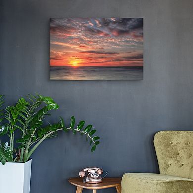 Fine Art Canvas 'Atlantic Sunrise No. 9' Canvas Wall Art