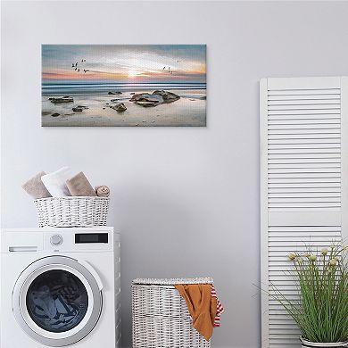 Masterpiece 'Sunset Flight' Canvas Wall Art