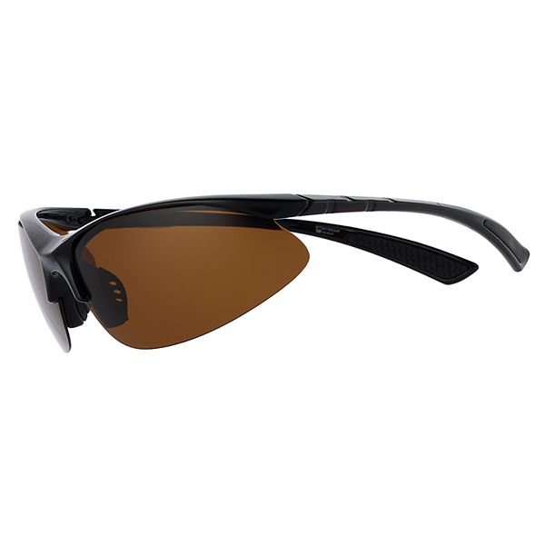 Men's Tek Gear® Shiny Black Driving Wrap Sunglasses