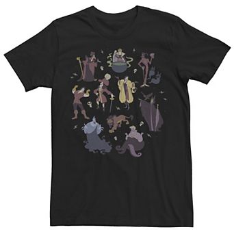 Disney's Villains Group Shot Doodles Men's Tee