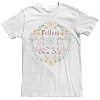 Disney's Pocahontas Meeko Men's Follow Your Own Path Cross Stitch Tee