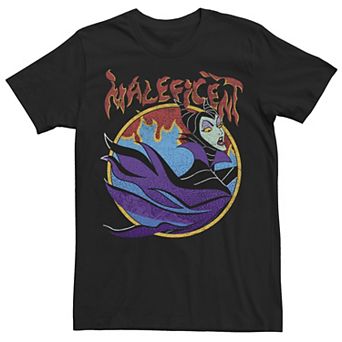 Disney's Sleeping Beauty Maleficent Vintage Flame Portrait Men's Tee