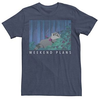Disney's Pocahontas Meeko Men's Weekend Plans Tee