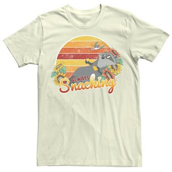 Disney's Pocahontas Meeko Men's Always Snacking Poster Tee