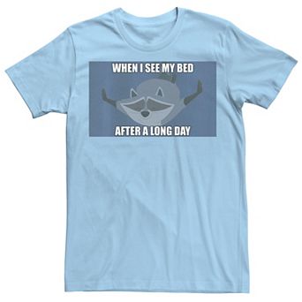 Disney's Pocahontas Meeko Men's When I See My Bed Meme Tee