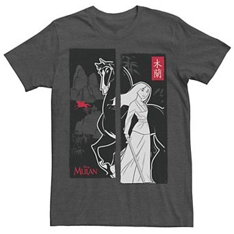 Disney's Mulan Offset Sketch Panel Men's Tee