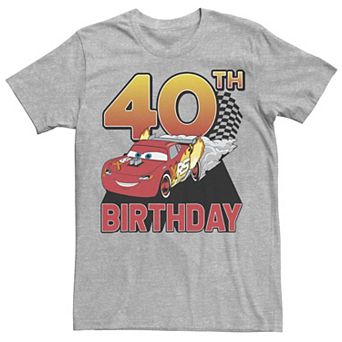 Disney / Pixar's Car Lightning McQueen Men's 40th Birthday Racer Tee