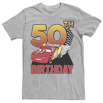 Disney / Pixar's Car Lightning McQueen Men's 50th Birthday Racer Tee