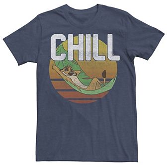 Disney's The Lion King Timon Men's Chill Leaf Hammock Vintage Tee
