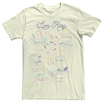 Disney's The Lion King Men's Map Of The World Tee