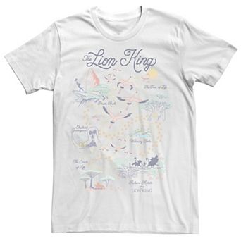 Disney's The Lion King Men's Map Of The World Tee