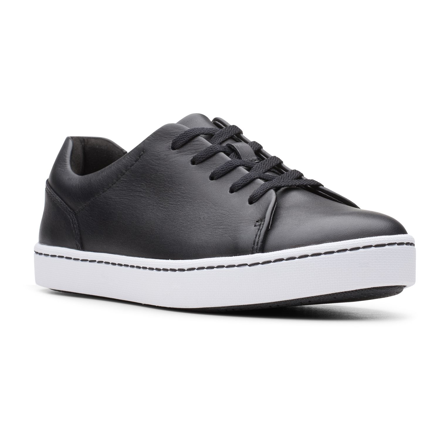 clarks sneakers womens black