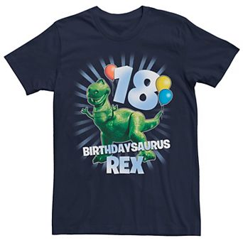 Disney / Pixar's Toy Story Men's Birthdaysaurus Rex 18th Birthday Graphic Tee