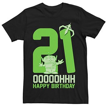 Disney / Pixar's Toy Story Men's Aliens OOOOH Happy 21st Birthday Graphic Tee