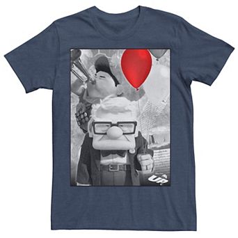 Disney / Pixar's Up Men's Carl Russell Trumpet Red Balloon Graphic Tee