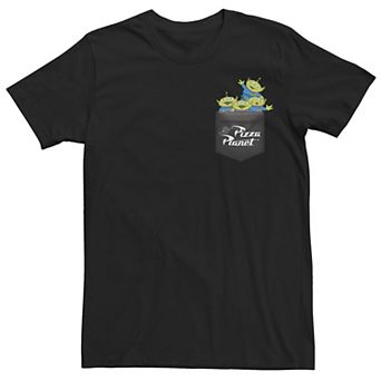 Disney / Pixar's Toy Story Men's Pizza Planet Aliens Pocket Graphic Tee