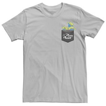 Disney / Pixar's Toy Story Men's Pizza Planet Aliens Pocket Graphic Tee
