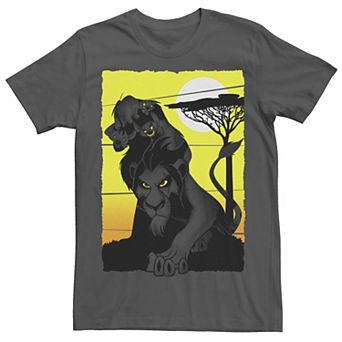 Disney's The Lion King Scar And Hyenas Men's Group Poster Tee