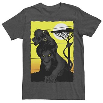 Disney's The Lion King Scar And Hyenas Men's Group Poster Tee