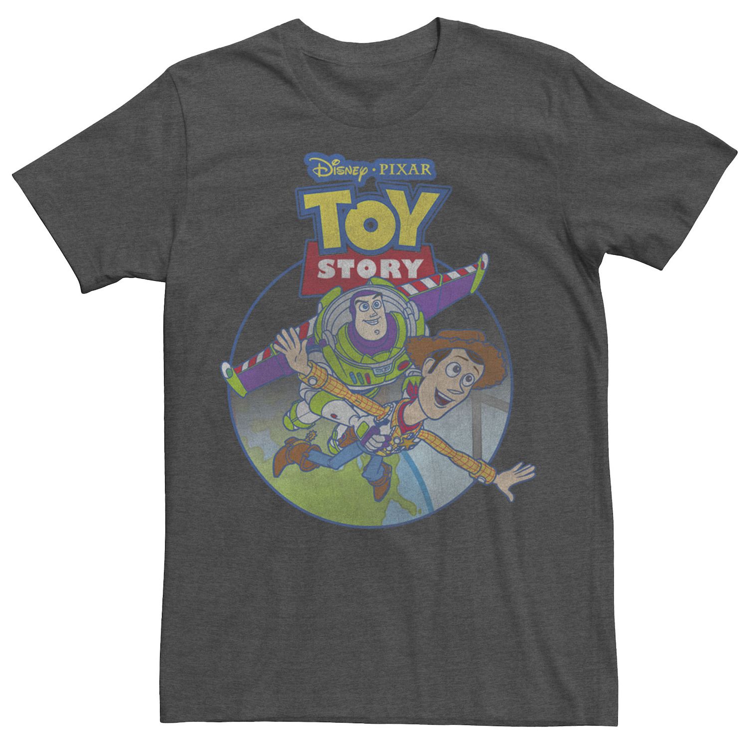 Image for Disney / Pixar Men's Toy Story Woody Buzz Fly Poster Tee at Kohl's.