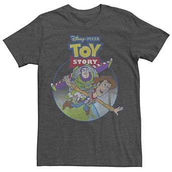 Disney / Pixar's Toy Story Woody & Buzz Lightyear Men's Fly Poster Tee