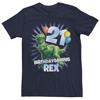 Disney / Pixar's Toy Story Rex Men's Birthdaysaurus 21st Birthday Tee