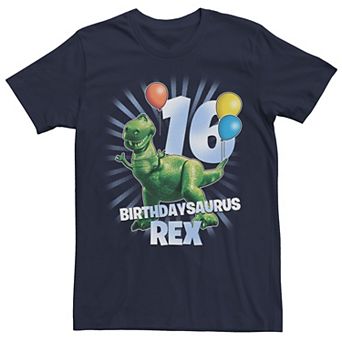 Disney / Pixar's Toy Story Rex Men's Birthdaysaurus 16th Birthday Tee
