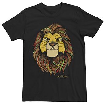 Disney's The Lion King Men's Geometric Colorful Simba Tee