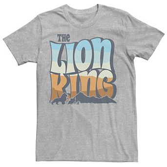 Disney's The Lion King Men's Color Grade Retro Logo Tee