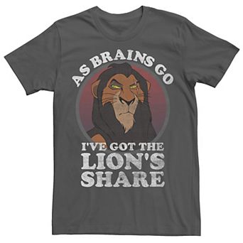 Disney's The Lion King Men's The Lion's Share Of Brains Tee