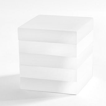 Cassadecor Lacquer Stripe White Cotton Jar