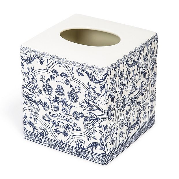 Damask Black Tissue Box Cover