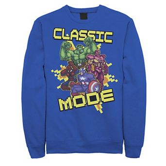 Men's Marvel Avengers Classic Mode Explosion Action Collage Sweatshirt