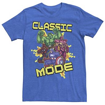 Men's Marvel Avengers Classic Mode Explosion Action Collage Tee